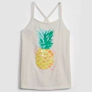 NWT Gap Kids Strappy Pineapple Tank Tops